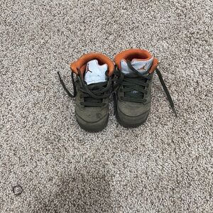 Jordan Green and Orange Sneakers for Sporty Style